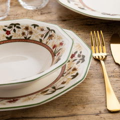 Service de table en céramique ASSAM, 12 pièces, pour 4 personnes