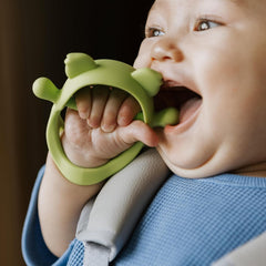 Nuby Gants de dentition – Silicone | Jouet de dentition Koala | Jouet sensoriel | 3+ mois