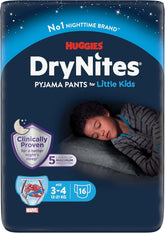 Pantalon de pyjama DryNites pour garçons de 3 à 5 ans, 1 paquet (1 x 16 pièces)