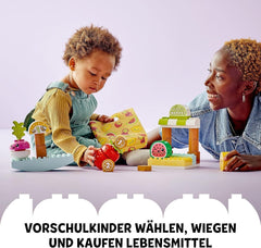 LEGO DUPLO Mon premier marché biologique, magasin de jouets pour garçons et filles, jouet éducatif pour les tout-petits à partir de 1 an et demi, accessoires pour fruits et légumes 10983 Sets de construction Besuche den LEGO-Store