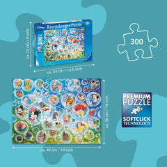 Ravensburger Puzzle 80536 - Disney Soap Bubbles, puzzle 300 pièces pour les fans de Disney à partir de 9 ans Puzzle Naty Shop