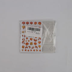 Autocollants pour ongles d'automne 3D, feuilles de citrouille, lignes géométriques, fleurs, autocollants pour ongles, Design du jour de Thanksgiving, autocollants pour ongles d'automne, accessoires pour ongles, Nail Art