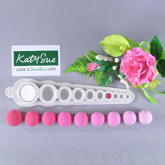 Katy Sue, Moulage d'hémisphères de silicium Diff. Dimensions, Dosage Pâte à sucre, 10 empreintes Cuisine Naty Shop