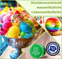 Colorant alimentaire en poudre – 24 colorants alimentaires hautement concentrés, colorants alimentaires vibrants pour gâteaux, macarons, fondants, pâtisseries, glaçages, crème au beurre, biscuits – 2 g (chacun)