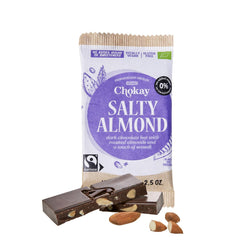 Barre BIO - SEL AMANDES/Chocolat noir belge aux amandes et sel marin/VEGAN, SANS GLUTEN ET COMMERCE ÉQUITABLE / 1x70g
