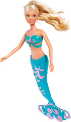 Simba 105733336 - Steffi LOVE Mermaid Friends Poupée Sirène Magique avec Soeur Evi, Figurine de Dauphin et Plus, Jouet pour Enfants à partir de 3 Ans Poupées Naty Shop