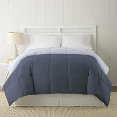 Alternative au duvet, microfibre, matelassé, réversible, couette et insert de couette - Alternative douce et confortable au duvet d'oie - Literie toutes saisons, Denim/Cloud Twin Couettes et couettes Naty Shop