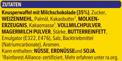 Vafă crocantă Nestlé, delicioasă bară de vafe cu ciocolată cu lapte, pachet multiplu, pachet de 1 (3x26g fiecare)