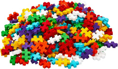 Plus-Plus 9604262 Geniales Konstruktionsspielzeug, Regenbogen, Kreativ-Bausteine Tube, 240 Teile