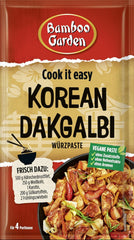 Bamboo Garden - Korean Dakgalbi Würzpaste | Zum Marinieren von Hühnchen, Gemüse und Tofu | Für 4 Portionen | Vegan, natürliche Zutaten | 50 g im Beutel