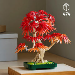 LEGO Botanicals Érable rouge du Japon - Bonsaï - Kit de plantes artificielles avec feuilles rouges et oranges, plus bol - Décoration d'intérieur - Idée cadeau pour adultes - 10348 Jeux de construction Besuche den LEGO-Store