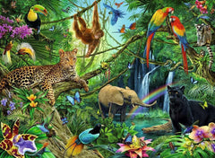 Ravensburger Puzzle pour enfants - 12660 Animaux dans la jungle - Puzzle animalier pour enfants à partir de 8 ans, avec 200 pièces au format Xxl Puzzle Naty Shop