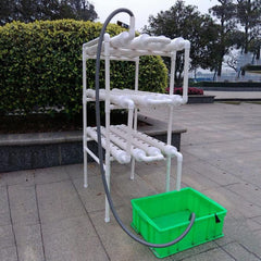 Kit de système de culture hydroponique à 3 niveaux, 108 lieux de culture, système hydroponique pour légumes, kit de culture sans sol, kits hydroponiques pour légumes à feuilles.