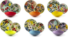 Service de table Excelsa, 18 pièces, Fleurs Frida