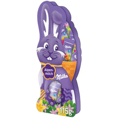 Milka Naps Smiling Bunny - Chocolat de Pâques au lait alpin dans un ravissant coffret cadeau - 115g