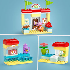 LEGO DUPLO 10434 Le supermarché de Peppa : jouet éducatif créatif et set de jeu, cadeau pour garçons et filles à partir de 2 ans, encourage la dextérité Jeux de construction Besuche den LEGO-Store