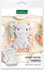 Katy Sue, moulage en silicone Sweet Safari, Naty Shop Kitchen Hipopotam