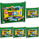 Minis mélangés, Snickers, Bounty, Twix, Milky Way, paquet de chocolat en vrac, un paquet (1 x 400 g) (paquet de 5)