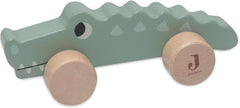 Jollein 112-001-67090 Jouet en bois à roulettes, vert Baby Toys Naty Shop