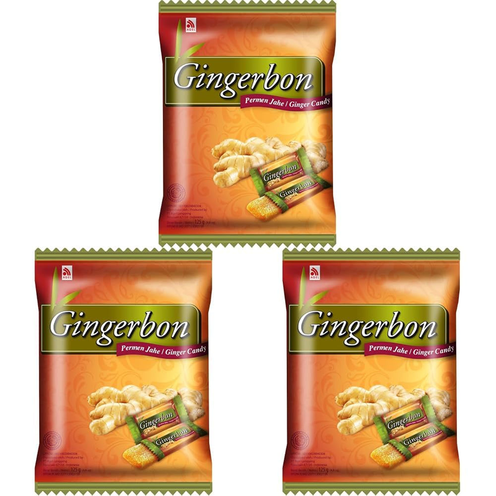 Bonbons au gingembre - (1 x 125g) (Pack de 3)