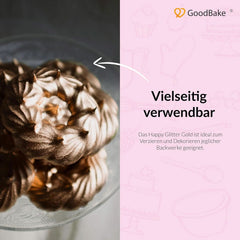 Goodbake Happy Glitter Gold - Paillettes alimentaires comestibles, 10 grammes Glitter Naty Shop