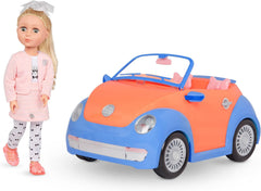 Glitter Girls - Fifer & GG Cabrio - 36 cm Puppe & Fahrzeug-Paket - Orangefarbener Oldtimer - 3 ans +