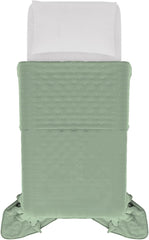 Couette d'été élégante, matelassée, verte, 170 X 250 cm Couettes et quilts Naty Shop