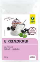 Raab Vitalfood Premium Birkenzucker, Xylit, Vegan, 1:1 Zucker-Alternative, Süßungsmittel, Zahnfreundlich, Vorratspack, 750 G Édulcorants Naty Shop Default Title