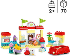 LEGO DUPLO 10434 Le supermarché de Peppa : jouet éducatif créatif et set de jeu, cadeau pour garçons et filles à partir de 2 ans, encourage la dextérité Jeux de construction Besuche den LEGO-Store