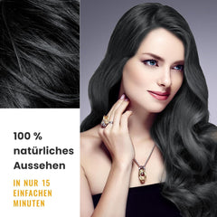 Shampoing noir pour teindre les cheveux gris, shampoing noir pour teindre les cheveux gris 3 en 1, shampoing colorant pour hommes et femmes, shampoing anti-cheveux gris (500 ml) Naty Shop Hair Dye