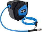 Rolă automată pentru furtun Güde 10 m (presiune de lucru 12 bar, rotire 180°, furtun de aer comprimat extrem de flexibil, rezistent la ulei și temperatură, filet de conectare 1/4", suport de perete)