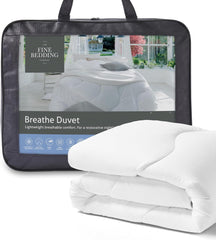 Couette respirante, 9 + 4,5 tog, toutes saisons, refroidissement et évacuation de l'humidité, contrôle de la température, lavable en machine, lit simple Naty Shop Couettes et couettes toutes saisons (9 + 4,5 tog) Lit simple