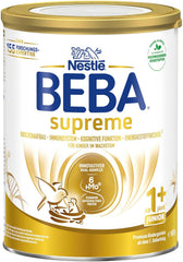 BEBA SUPREME JUNIOR 1 Plus - Băutură pentru copii de la 1 an, cu complex 6 HMO, fără lactoză, fără ulei de palmier, fără ulei de pește, hrană pentru copii mici, lapte praf pentru bebeluși, pachet de 6 (6 x 800g)