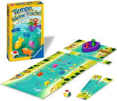 Ravensburger 23334 - Tempo, Peștișor, Joc de călătorie pentru 1-6 jucători, Joc pentru copii de la 3 ani, Format compact, Joc de călătorie, Joc de societate - Cadouri de ziua de naștere