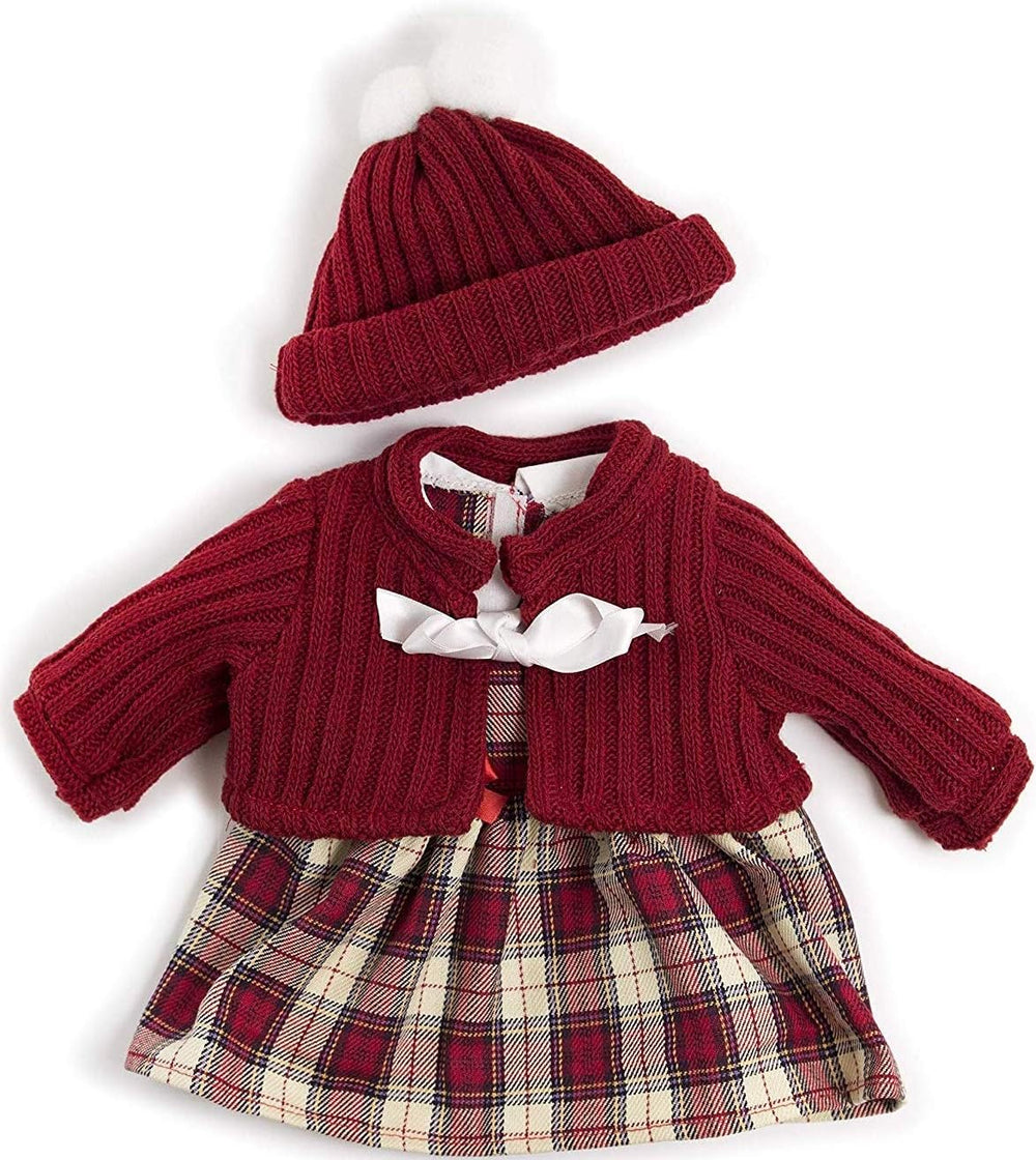 Miniland Set Puppenkleidung 40cm, Vêtements, Strickjacke et Mütze