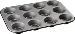 Zenker 12Er Muffinform Energy, Premium-Backform, Für Köstliche Kuchen, Verkürzt Die Backzeit Um Bis Zu 20% (Farbe: Silber/Anthrazit), Menge: 1 Stück, Hellgrau Und Dunkelgrau Moules et plaques pour la pâtisserie Naty Shop