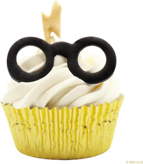 Harry Potter Fondant et emporte-pièces, lot de 2, lunettes et cicatrice de Harry, petit, argent