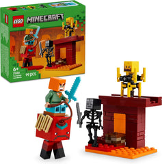 LEGO Minecraft Lava Duel of the Deep, jouet pour les fans de jeux vidéo, forteresse avec figurines dont Alex, Skeleton Wither, Lohe et Strider, cadeau pour filles et garçons de 6 ans 21266 ensembles de construction Besuche den LEGO-Store Default Title