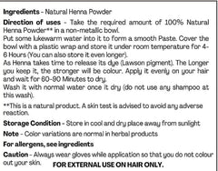 200 g de poudre de henné – Cheveux reflet rouge cuivré – Coloration cheveux – 100 % naturel, pur et sans additifs | Teinture capillaire en poudre fine Naty Shop