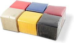 - 600 pièces Serviettes de Table, Bordeaux, papier jetable, Microstitch, 10 X 10 Cm (pliées) et 20 X 20 Cm (dépliées) - Idéales pour les événements traiteur, les bars et les fêtes