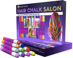 Desire Deluxe Craie à cheveux pour filles, 10 stylos de coloration lavables pour carnaval, 3 4 5 6 7 8 9 11 ans Naty Shop Titre par défaut