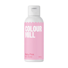 Color Mill Colorant alimentaire à base d'huile, mélange d'huile rose pâle – Colorant alimentaire pour chocolat, fondant, muffins, gâteaux, pâtisserie, macarons – Colorant alimentaire pour décoration de gâteaux – 100 ml