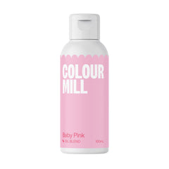 Colorant alimentar pe bază de ulei Colour Mill, amestec de ulei roz pal - Colorant alimentar pentru ciocolată, fondant, brioșe, prăjituri, copt, macaroane - Colorant alimentar pentru decorarea torturilor - 100 ml