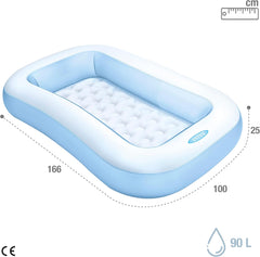 Piscine Rectangulaire Intex - Piscine Enfant Hors Sol - Piscine Enfant - 166 x 100 cm x 25 cm - À partir de 2 ans