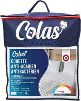 COLAS NORMAND Couette anti-acariens et antibactérienne, légère, 200 X 200 cm, effet longue durée, hygiène parfaite, microfibre, douce et confortable, lavable, française, blanc 53130248 Naty Shop Couettes et Couettes Titre par défaut
