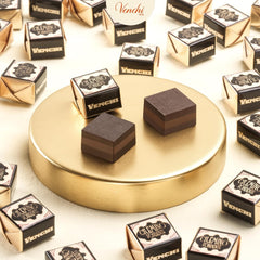 Venchi - Cremino Extra Black Chocolate - Chocolat noir à la pâte d'amande et "Noisettes des forêts du Piémont IGP", 1 kg, sans gluten, sans colorants et sans conservateurs