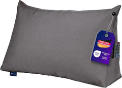 Coussin de lecture Traumnacht Cosy Back Cushion, 70 x 40 cm, gris foncé, housse amovible et lavable en 100 % polyester, poche latérale pratique, certifié Oeko-Tex, produit selon les normes de qualité allemandes.