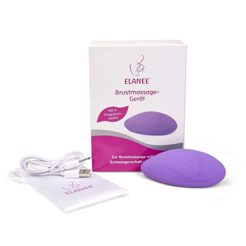 ELANEE Brustmassage-Gerät Für Schwangerschaft Und Stillzeit, Sanfte Massage Der Brust, Lockerung Des Brustgewebes, Anregung Milchfluss (223-00), 1 Stück (1Er Pack) Accessoires Alimentation et allaitement Bebe Naty Shop