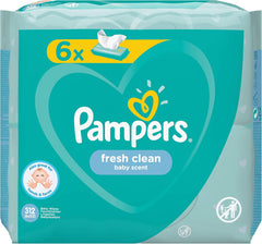Pampers 81688049 Lingettes pour bébé Fresh Clean, blanches