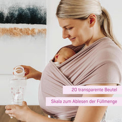 ELANEE Muttermilchbeutel, Aufbewahren & Einfrieren von Muttermilch, Geschmackneutral Und Vorsterilisiert, Doppelter Sicherheitsverschluss, 20 Stück, Mit Standfuß (711-00) Aliments pour bébés et accessoires d'allaitement Naty Shop